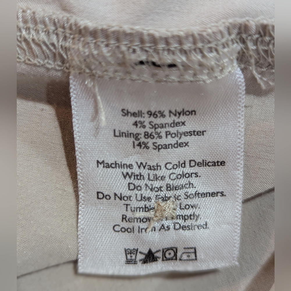 Eddie Bauer Cream Tan Travex Skort Size 16 Travel Comfort GUC - Picture 10 of 14